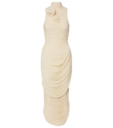 Magda Butrym Floral-appliqué draped ruched gown | Thumbnail 1