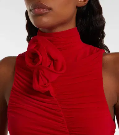 Magda Butrym Floral-appliqué draped gown | Thumbnail 2