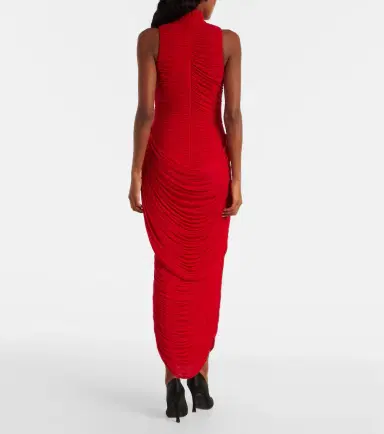 Magda Butrym Floral-appliqué draped gown | Thumbnail 3