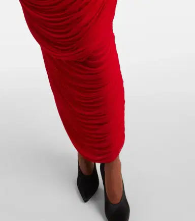 Magda Butrym Floral-appliqué draped gown | Thumbnail 6
