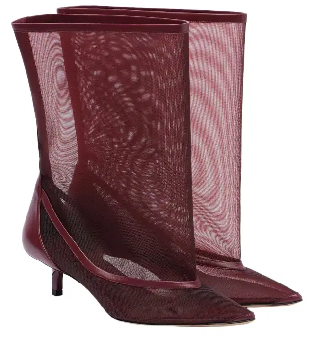 Jacquemus Tourni mesh ankle boots