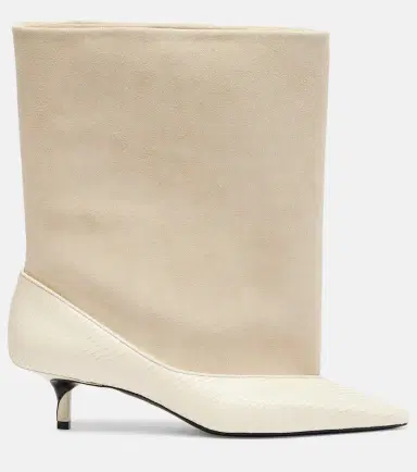Jacquemus Tourni leather and suede ankle boots | Thumbnail 4
