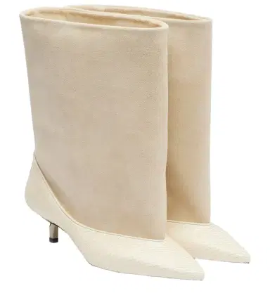 Jacquemus Tourni leather and suede ankle boots | Thumbnail 1