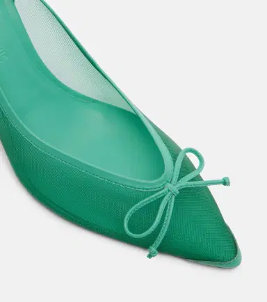 Jacquemus Tourni 80 leather-trimmed mesh pumps | Thumbnail 2 Jacquemus Tourni 80 leather-trimmed mesh pumps | Thumbnail 2