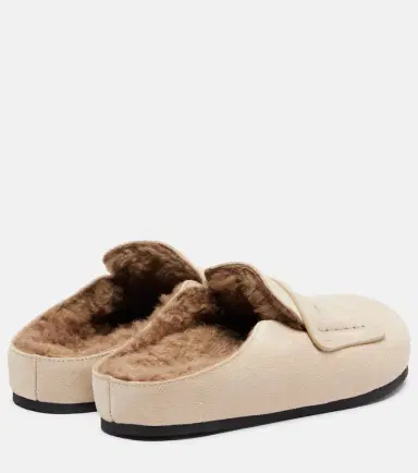 Jacquemus Shearling-lined suede mules | Thumbnail 3 Jacquemus Shearling-lined suede mules | Thumbnail 3