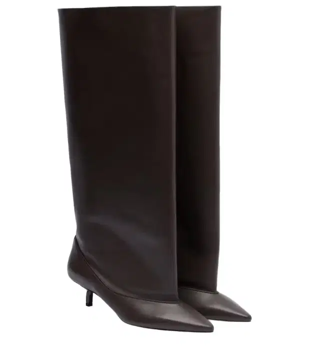 Jacquemus Tourni leather knee-high boots