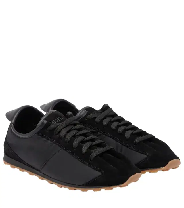 Tennis suede-trimmed sneakers