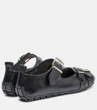 Simone Rocha Buckle Ballerina leather ballet flats | Thumbnail 4