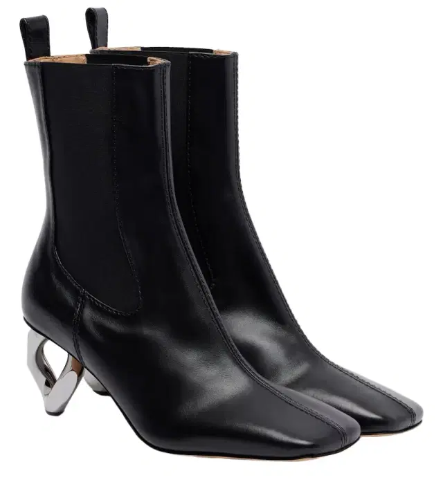 JW Anderson Chain leather ankle boots