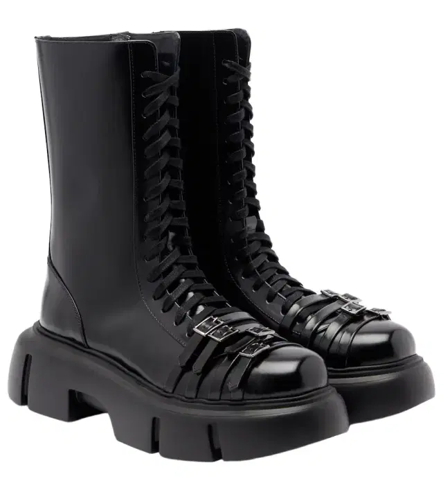 Simone Rocha Platform leather combat boots