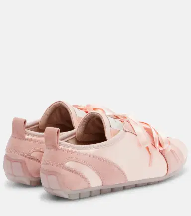 Simone Rocha Ballerina Grip satin and suede sneakers | Thumbnail 2 Simone Rocha Ballerina Grip satin and suede sneakers | Thumbnail 2
