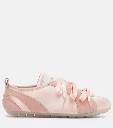 Simone Rocha Ballerina Grip satin and suede sneakers | Thumbnail 3 Simone Rocha Ballerina Grip satin and suede sneakers | Thumbnail 3