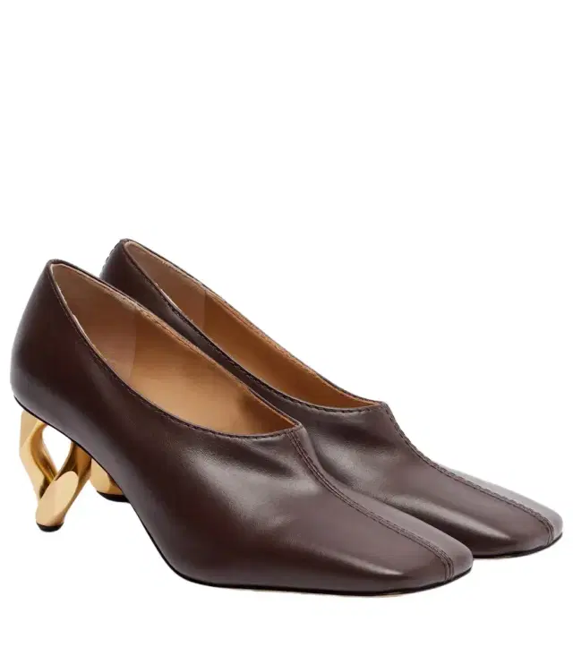 JW Anderson Chain 75 leather pumps