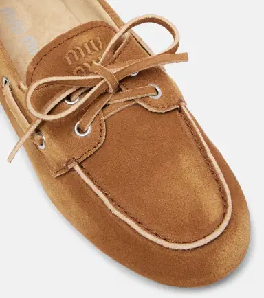Miu Miu Suede boat shoes | Thumbnail 4