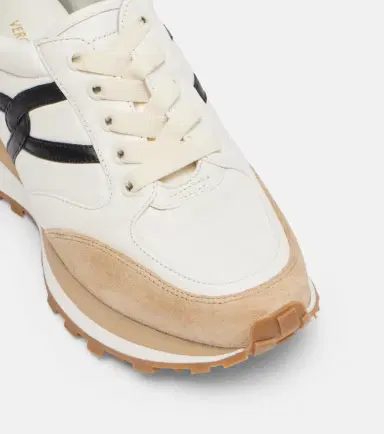 Veronica Beard Valentina suede-trimmed leather sneakers | Thumbnail 2 Veronica Beard Valentina suede-trimmed leather sneakers | Thumbnail 2