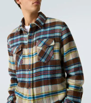 God’s True Cashmere Plaid cashmere shirt with sunstone | Thumbnail 3 God’s True Cashmere Plaid cashmere shirt with sunstone | Thumbnail 3