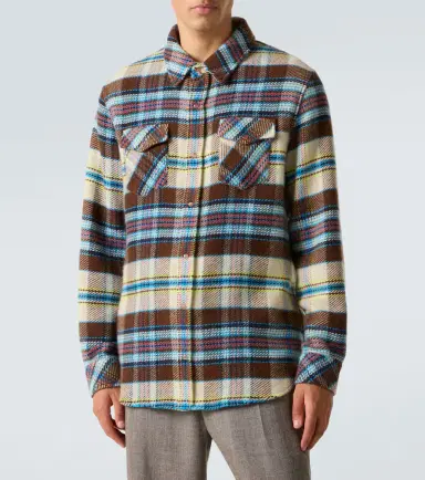 God’s True Cashmere Plaid cashmere shirt with sunstone | Thumbnail 4 God’s True Cashmere Plaid cashmere shirt with sunstone | Thumbnail 4