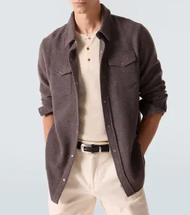 God’s True Cashmere Cashmere shirt with amethyst | Thumbnail 3