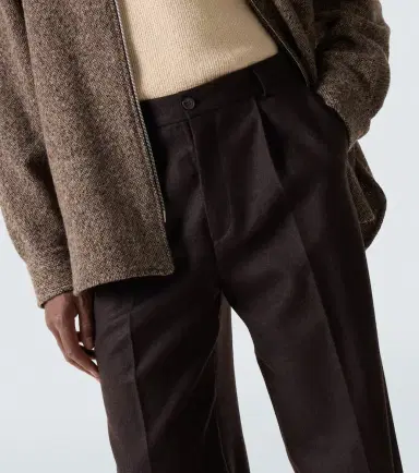 Dries Van Noten Wool flannel wide-leg pants | Thumbnail 2