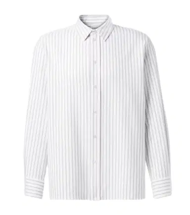 Saint Laurent Cassandre striped cotton poplin shirt | Thumbnail 1