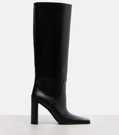 Alaïa Alaïa Square leather knee-high boots | Thumbnail 4 Alaïa Alaïa Square leather knee-high boots | Thumbnail 4