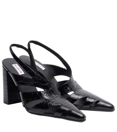 Alaïa Alaïa Cut Out leather slingback pumps | Thumbnail 1 Alaïa Alaïa Cut Out leather slingback pumps | Thumbnail 1