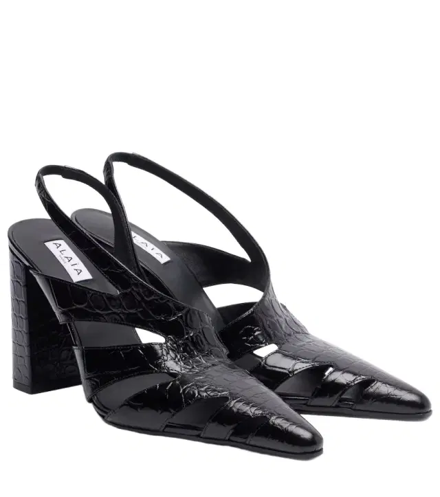 Alaia Alaïa Cut Out leather slingback pumps