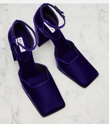 Alaïa Alaïa Square 90 velvet pumps | Thumbnail 2