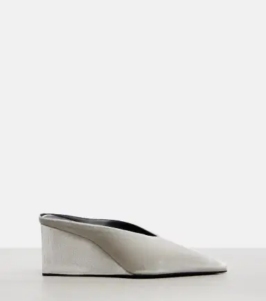 Alaïa Alaïa Cube 75 velvet wedge pumps | Thumbnail 3 Alaïa Alaïa Cube 75 velvet wedge pumps | Thumbnail 3