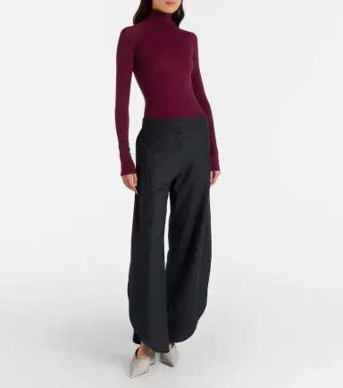 Alaïa Alaïa Cube 75 velvet wedge pumps | Thumbnail 5 Alaïa Alaïa Cube 75 velvet wedge pumps | Thumbnail 5