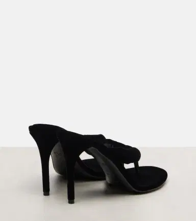 Alaïa Alaïa 90 velvet thong sandals | Thumbnail 2