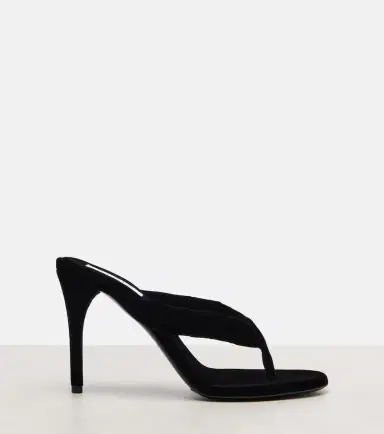 Alaïa Alaïa 90 velvet thong sandals | Thumbnail 4