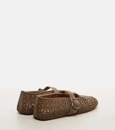 Alaïa Alaïa La Ballerine suede Mary Jane flats | Thumbnail 4