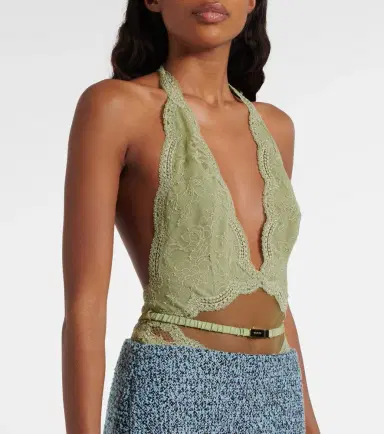 Gucci Floral lace and tulle bodysuit | Thumbnail 4
