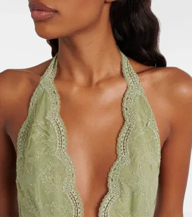 Gucci Floral lace and tulle bodysuit | Thumbnail 5