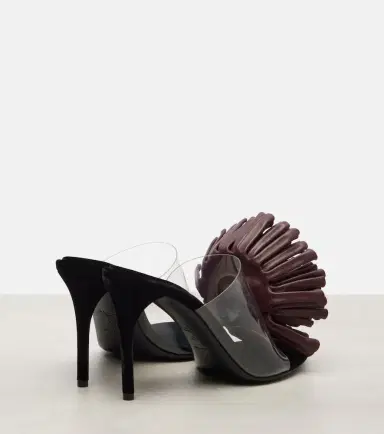 Alaïa Alaïa Floral-appliqué asymmetric mules | Thumbnail 2 Alaïa Alaïa Floral-appliqué asymmetric mules | Thumbnail 2