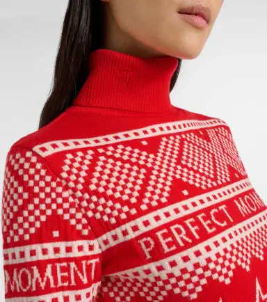Perfect Moment Holiday intarsia wool turtleneck sweater | Thumbnail 2