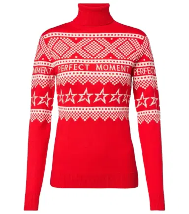 Perfect Moment Holiday intarsia wool turtleneck sweater | Thumbnail 1