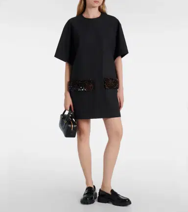 Plan C Sequined wool-blend minidress | Thumbnail 2
