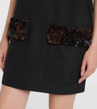 Plan C Sequined wool-blend minidress | Thumbnail 3