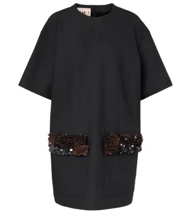 Plan C Sequined wool-blend minidress | Thumbnail 1