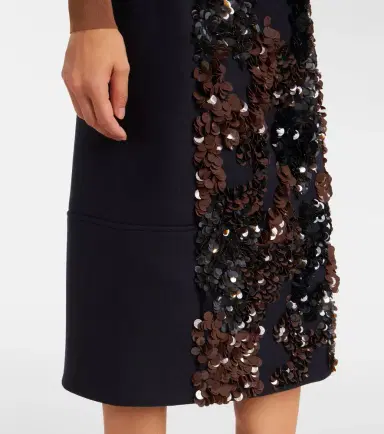 Plan C Sequined wool-blend midi skirt | Thumbnail 4