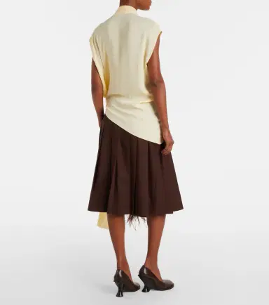 Plan C Asymmetric tie-neck blouse | Thumbnail 3