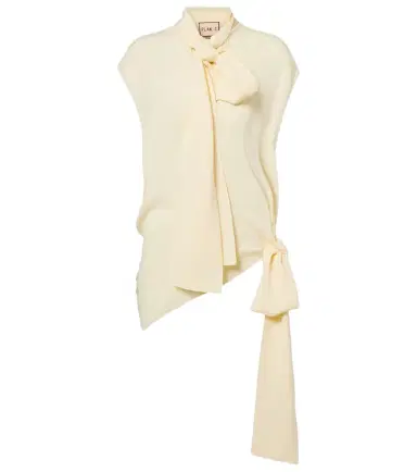 Plan C Asymmetric tie-neck blouse | Thumbnail 1