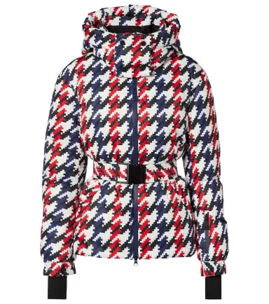 Perfect Moment Candice houndstooth down ski jacket | Thumbnail 1 Perfect Moment Candice houndstooth down ski jacket | Thumbnail 1