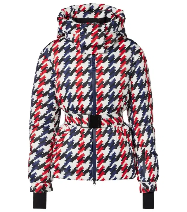 Perfect Moment Candice houndstooth down ski jacket