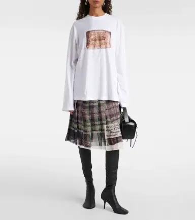 Acne Studios Printed cotton jersey top | Thumbnail 5 Acne Studios Printed cotton jersey top | Thumbnail 5