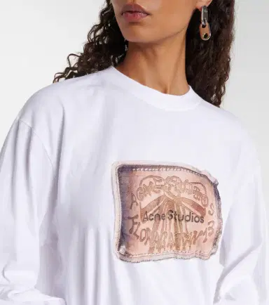 Acne Studios Printed cotton jersey top | Thumbnail 6 Acne Studios Printed cotton jersey top | Thumbnail 6