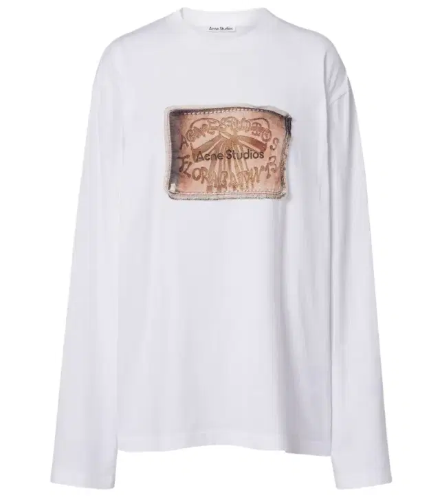 Acne Studios Printed cotton jersey top