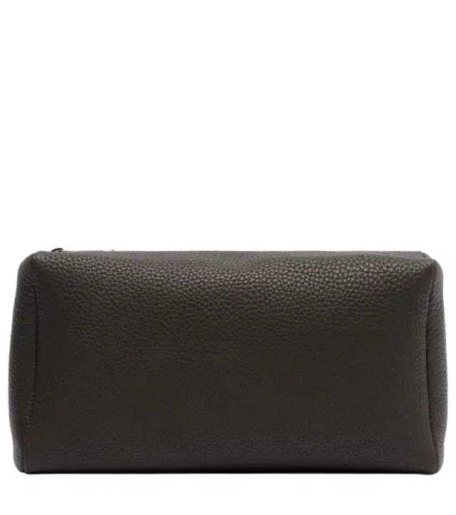 Squared Compact leather clutch